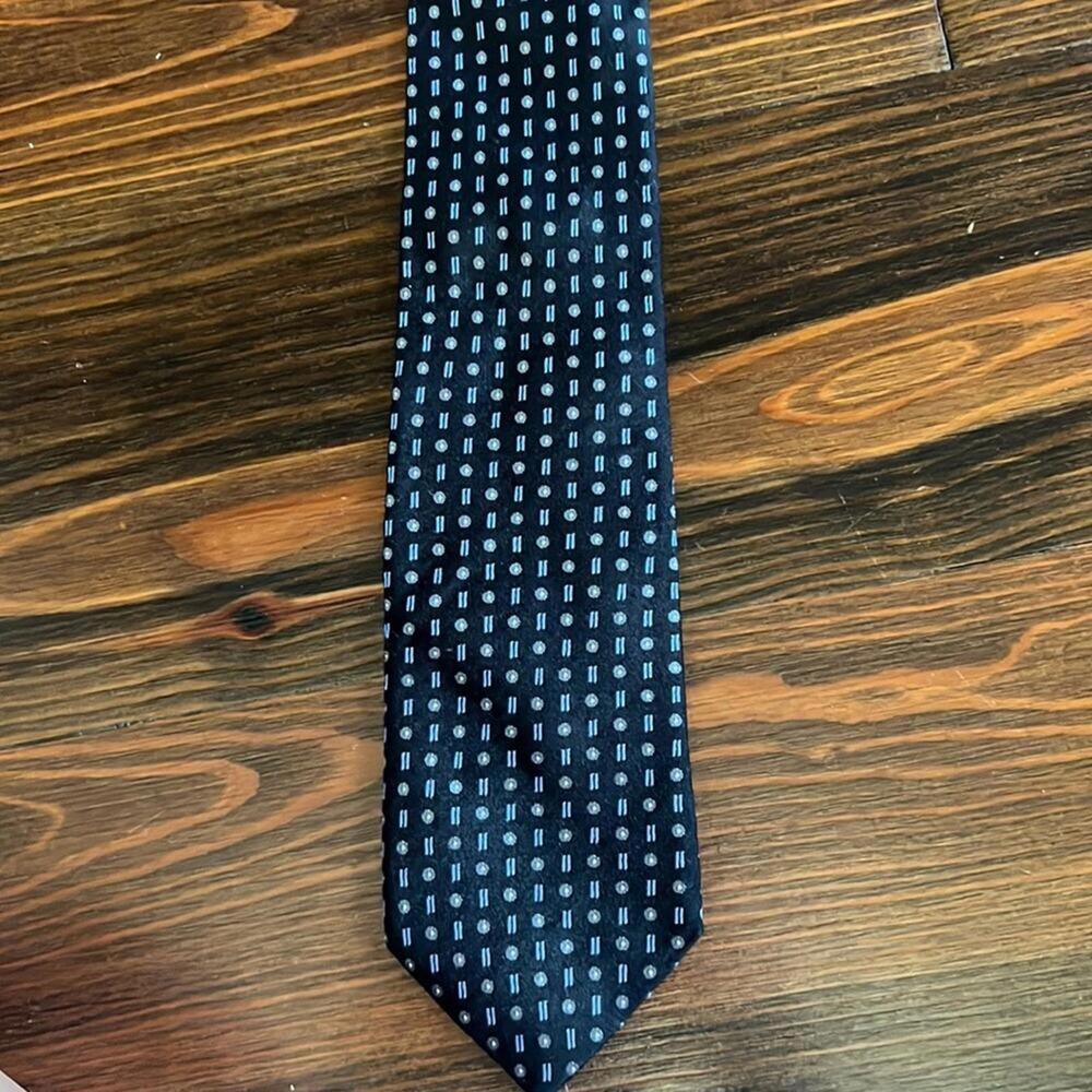 Daniel Cremieux | Men's Black & Blue Dress Tie | 3" Wide | 0503